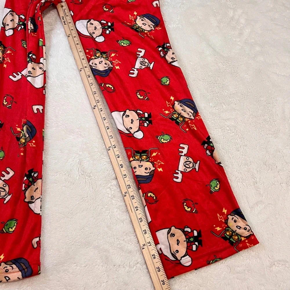 National Lampoons Christmas Vacation Mens Pajama‎ Pants Red Graphic Sleepwear S